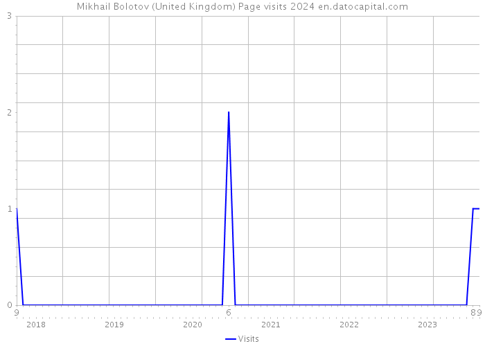 Mikhail Bolotov (United Kingdom) Page visits 2024 