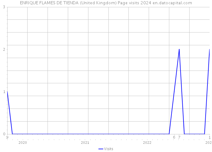 ENRIQUE FLAMES DE TIENDA (United Kingdom) Page visits 2024 