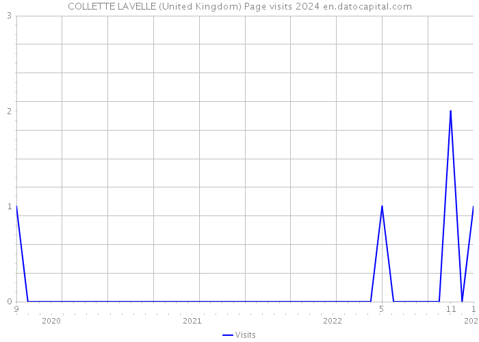 COLLETTE LAVELLE (United Kingdom) Page visits 2024 