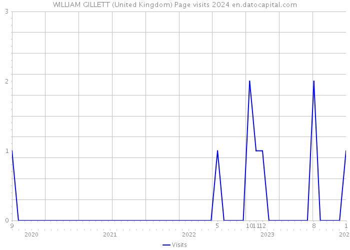 WILLIAM GILLETT (United Kingdom) Page visits 2024 
