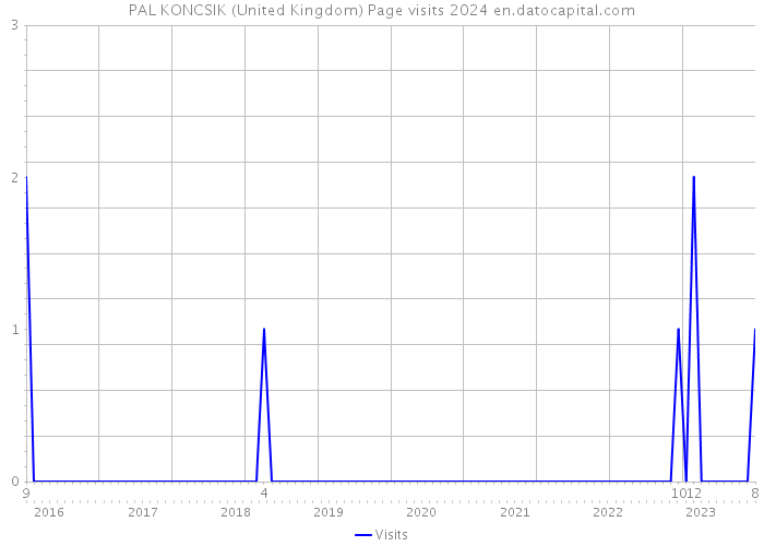 PAL KONCSIK (United Kingdom) Page visits 2024 