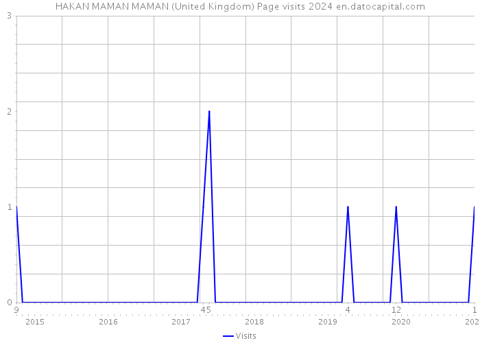 HAKAN MAMAN MAMAN (United Kingdom) Page visits 2024 
