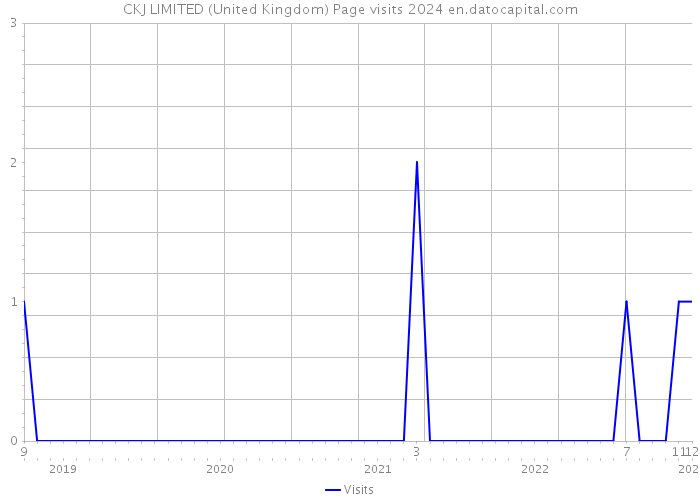 CKJ LIMITED (United Kingdom) Page visits 2024 