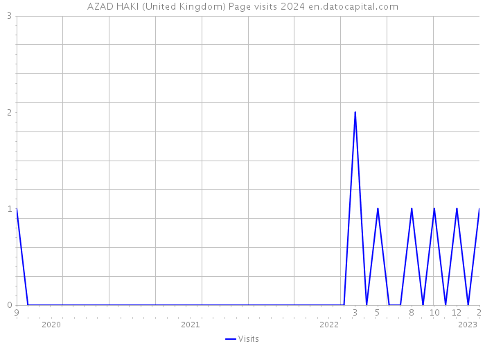AZAD HAKI (United Kingdom) Page visits 2024 