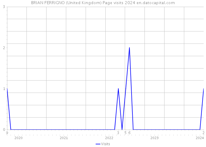 BRIAN FERRIGNO (United Kingdom) Page visits 2024 