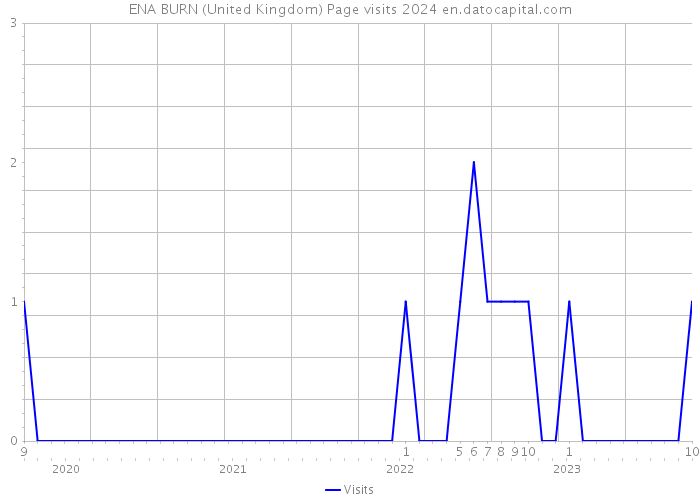 ENA BURN (United Kingdom) Page visits 2024 