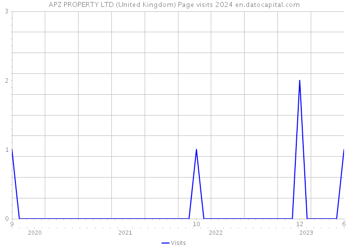 APZ PROPERTY LTD (United Kingdom) Page visits 2024 
