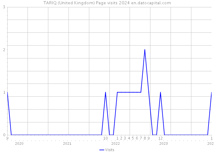 TARIQ (United Kingdom) Page visits 2024 