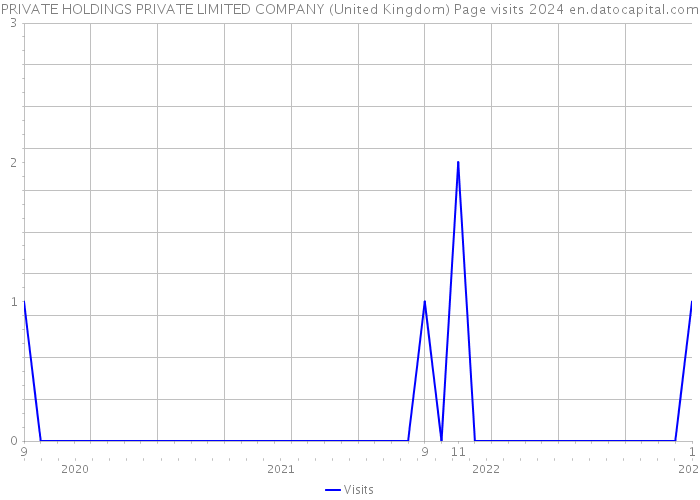 PRIVATE HOLDINGS PRIVATE LIMITED COMPANY (United Kingdom) Page visits 2024 