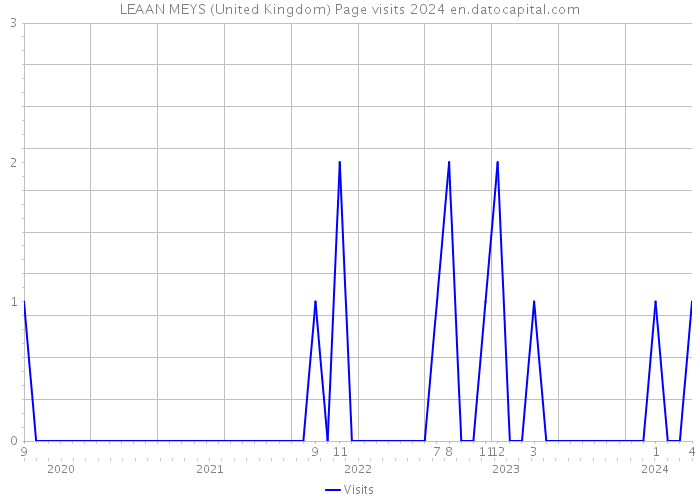 LEAAN MEYS (United Kingdom) Page visits 2024 