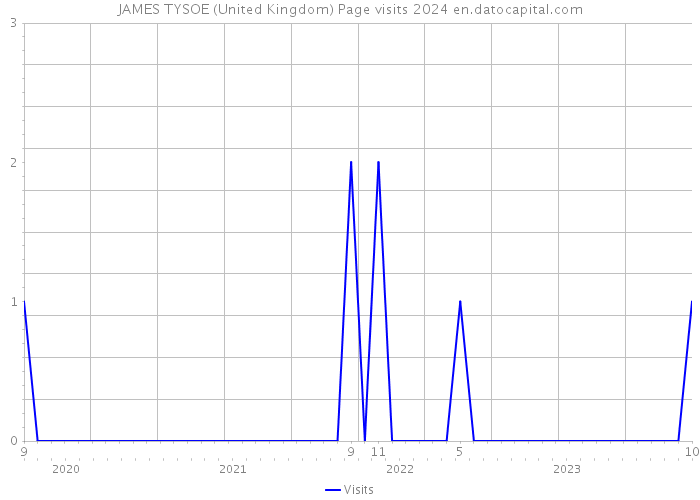 JAMES TYSOE (United Kingdom) Page visits 2024 