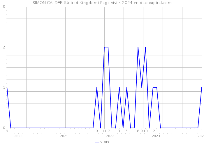 SIMON CALDER (United Kingdom) Page visits 2024 