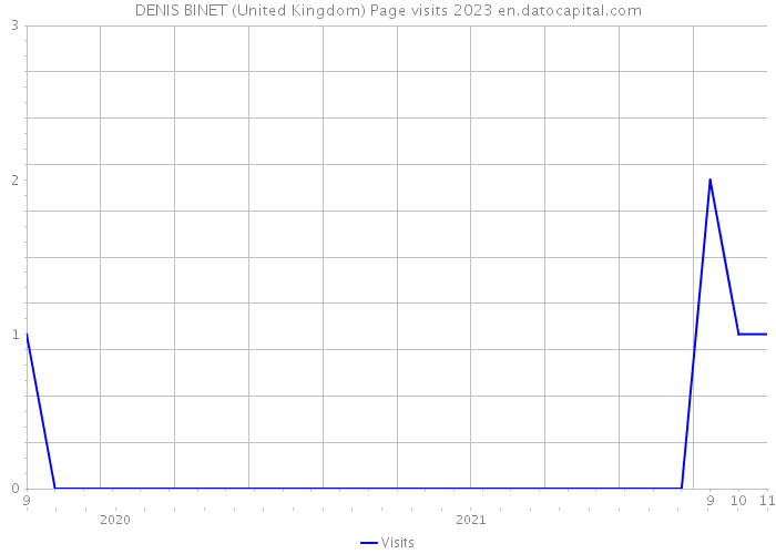 DENIS BINET (United Kingdom) Page visits 2023 