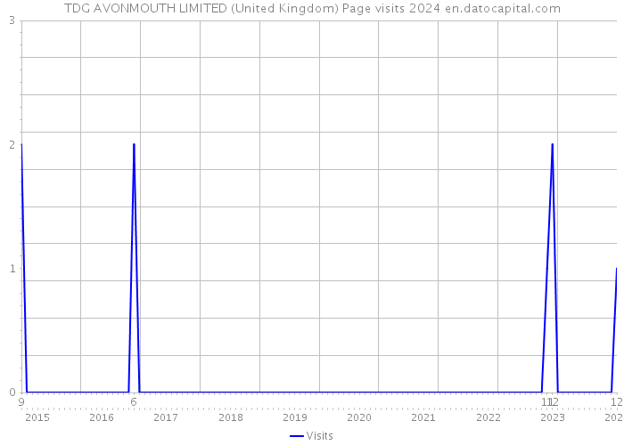 TDG AVONMOUTH LIMITED (United Kingdom) Page visits 2024 