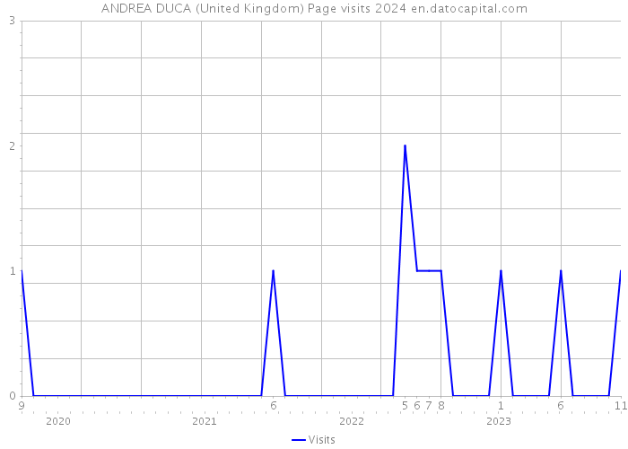 ANDREA DUCA (United Kingdom) Page visits 2024 