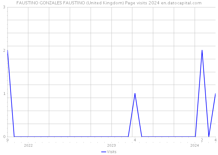 FAUSTINO GONZALES FAUSTINO (United Kingdom) Page visits 2024 