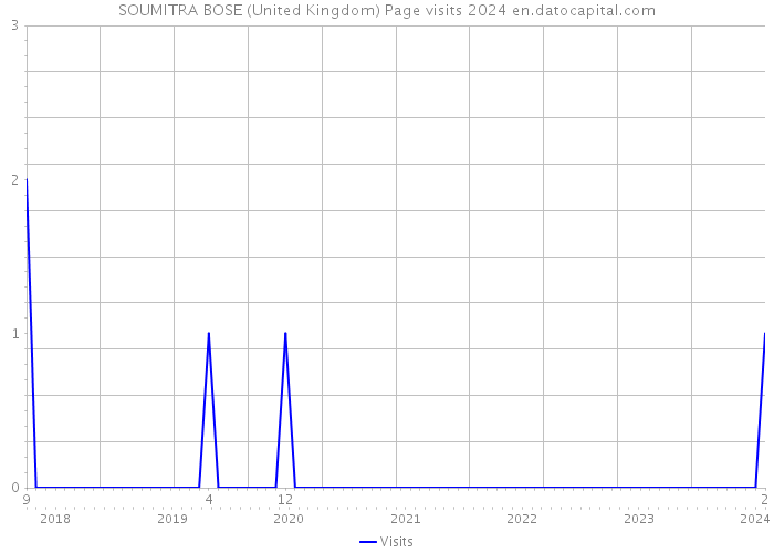 SOUMITRA BOSE (United Kingdom) Page visits 2024 