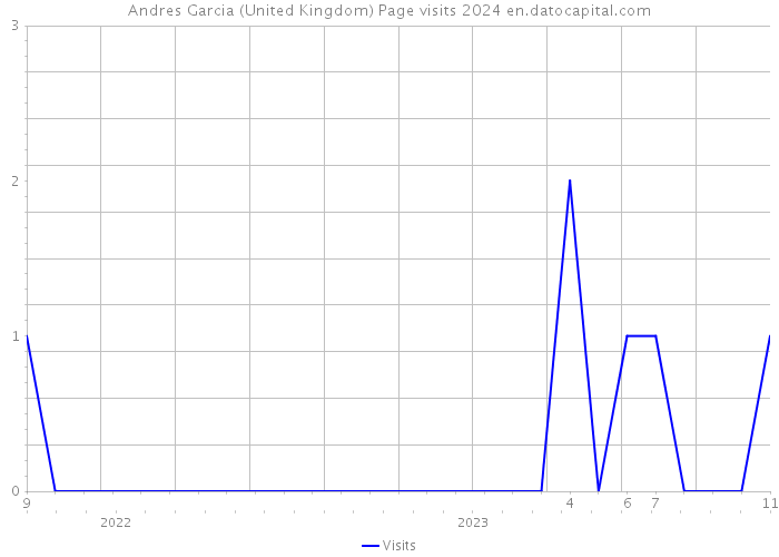 Andres Garcia (United Kingdom) Page visits 2024 