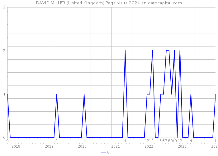 DAVID MILLER (United Kingdom) Page visits 2024 