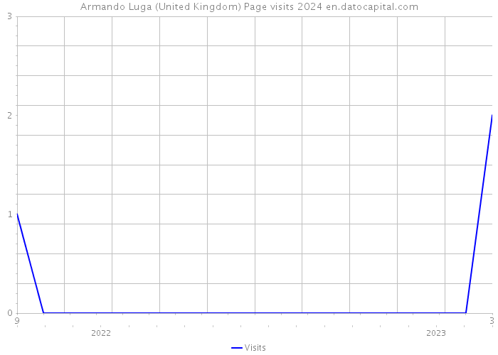 Armando Luga (United Kingdom) Page visits 2024 
