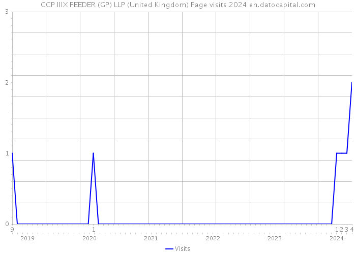 CCP IIIX FEEDER (GP) LLP (United Kingdom) Page visits 2024 