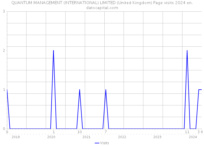 QUANTUM MANAGEMENT (INTERNATIONAL) LIMITED (United Kingdom) Page visits 2024 