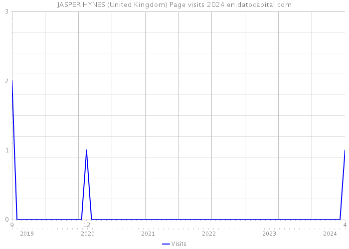 JASPER HYNES (United Kingdom) Page visits 2024 