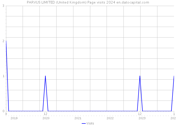 PARVUS LIMITED (United Kingdom) Page visits 2024 