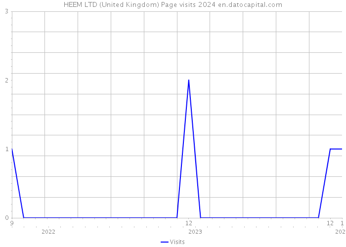 HEEM LTD (United Kingdom) Page visits 2024 
