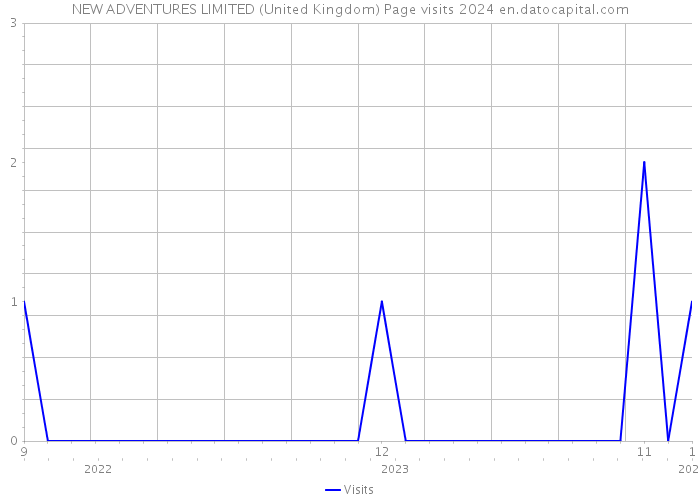 NEW ADVENTURES LIMITED (United Kingdom) Page visits 2024 