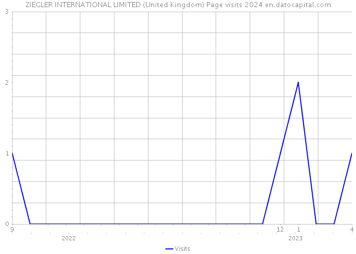 ZIEGLER INTERNATIONAL LIMITED (United Kingdom) Page visits 2024 