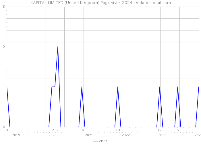 KAPITAL LIMITED (United Kingdom) Page visits 2024 