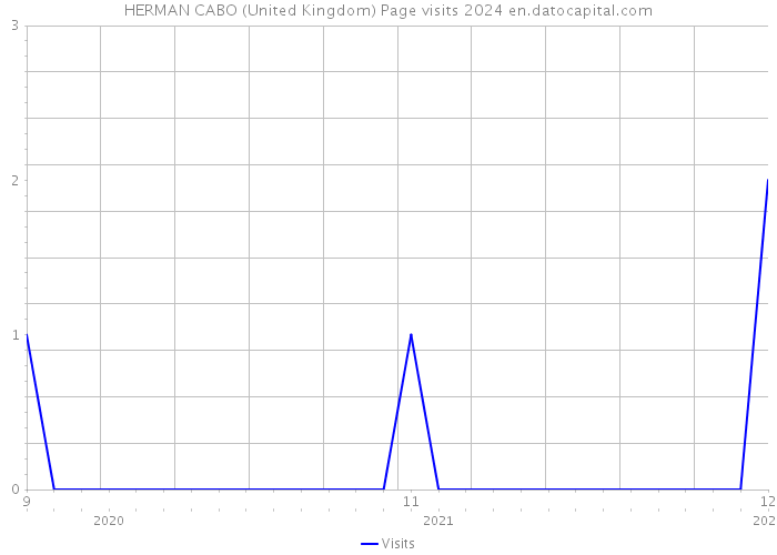 HERMAN CABO (United Kingdom) Page visits 2024 