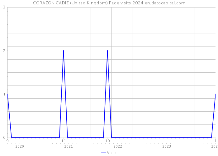 CORAZON CADIZ (United Kingdom) Page visits 2024 