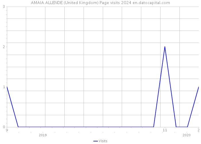 AMAIA ALLENDE (United Kingdom) Page visits 2024 