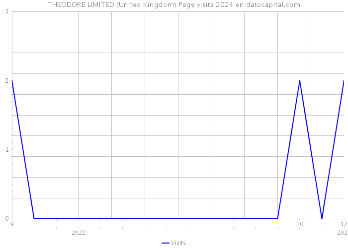 THEODORE LIMITED (United Kingdom) Page visits 2024 