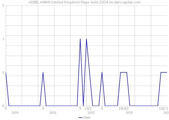 ADEEL AWAN (United Kingdom) Page visits 2024 