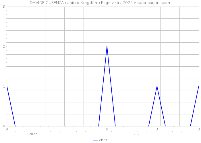 DAVIDE CUSENZA (United Kingdom) Page visits 2024 
