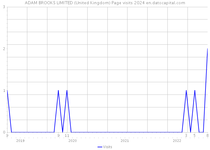 ADAM BROOKS LIMITED (United Kingdom) Page visits 2024 
