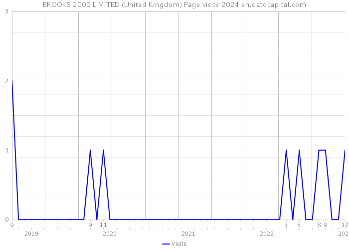 BROOKS 2000 LIMITED (United Kingdom) Page visits 2024 