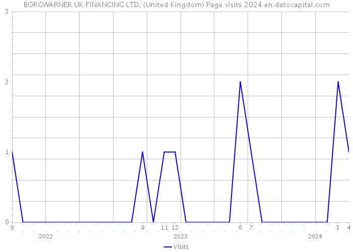 BORGWARNER UK FINANCING LTD. (United Kingdom) Page visits 2024 
