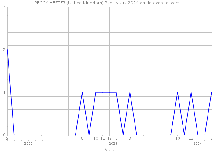 PEGGY HESTER (United Kingdom) Page visits 2024 
