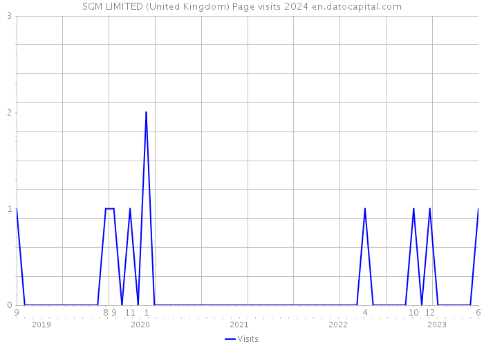 SGM LIMITED (United Kingdom) Page visits 2024 