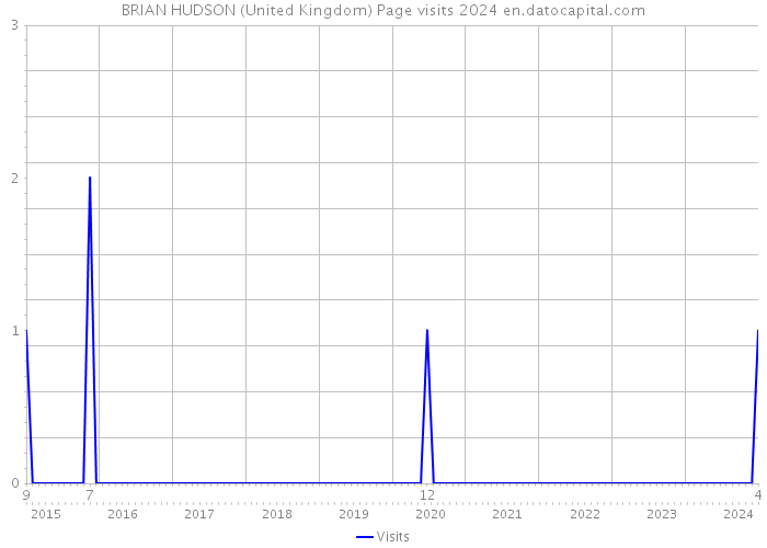 BRIAN HUDSON (United Kingdom) Page visits 2024 
