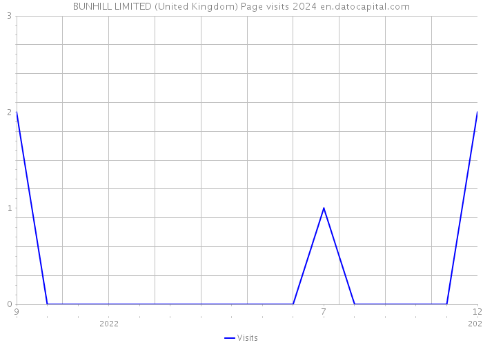 BUNHILL LIMITED (United Kingdom) Page visits 2024 
