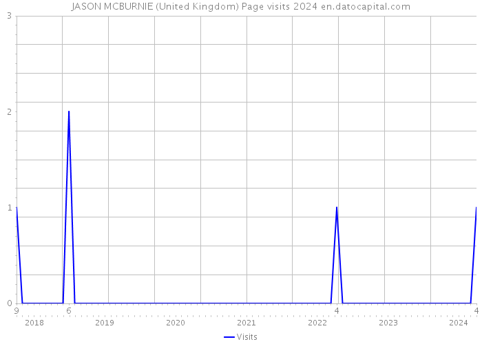 JASON MCBURNIE (United Kingdom) Page visits 2024 