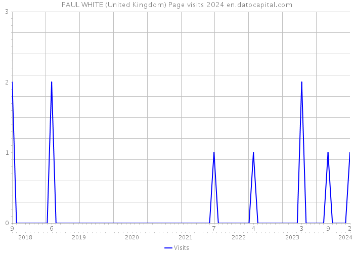 PAUL WHITE (United Kingdom) Page visits 2024 