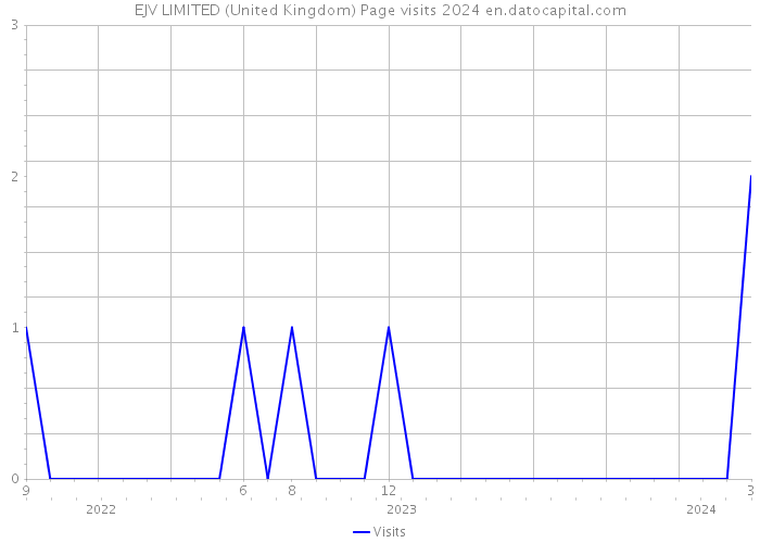 EJV LIMITED (United Kingdom) Page visits 2024 