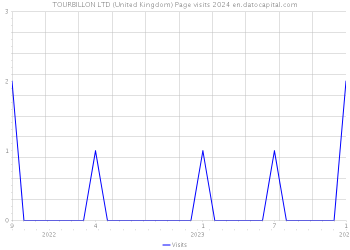 TOURBILLON LTD (United Kingdom) Page visits 2024 