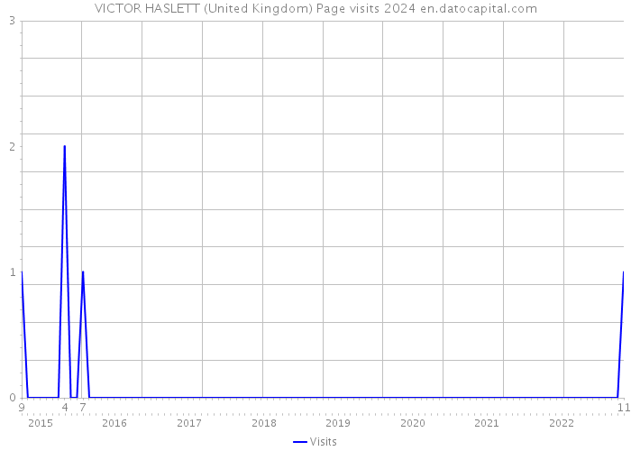 VICTOR HASLETT (United Kingdom) Page visits 2024 